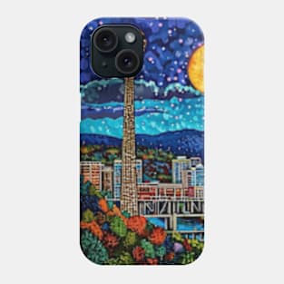 Knoxville Tennessee Skyline Whimsical Funky Colorful Wanderlust Phone Case