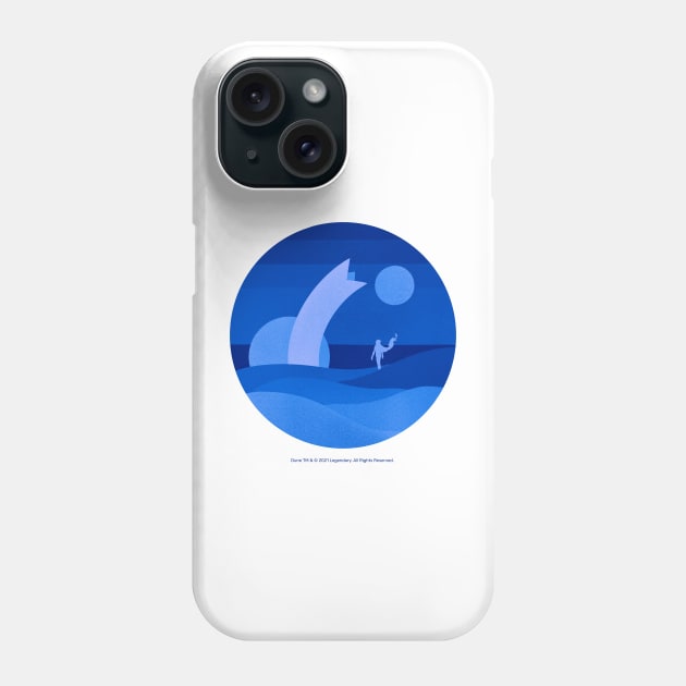 Minimalist Arrakis, Blue Moons Phone Case by Dream Artworks