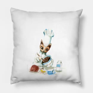 Chef Cat Pillow