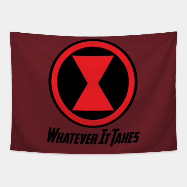 Black Widow Natasha Romanoff Avengers Whatever It Takes Symbol Logo Black Widow Tapestry Teepublic Au