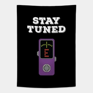 Stay Tuned Purple Pedal Tuner Tapestry