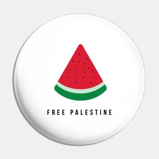 Free Palestine Watermelon Pin