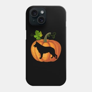 German shepherd in pumpkin Phone Case