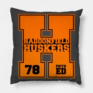 Haddonfield Huskers Phys Ed v2 (black inlay) Pillow