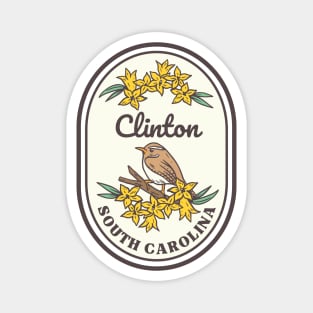 Clinton South Carolina Wren SC Tourist Souvenir Magnet