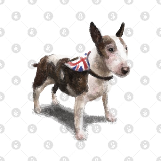 The Bull Terrier Dog by Elspeth Rose Design