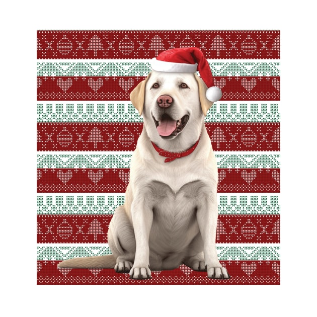 Funny Labrador Retriever Christmas Ugly by Zaaa Amut Amut Indonesia Zaaaa