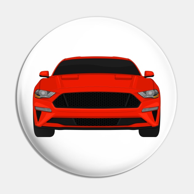 Mustang GT Race-Red Pin by VENZ0LIC