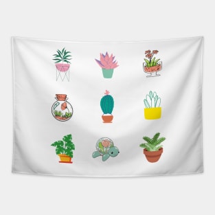 Plants And Succulents Design Sticker Pack Tapestry