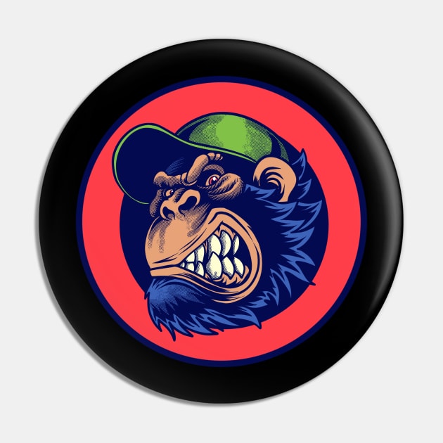 High Fidelity Sonic Death Monkey Pin by notajellyfan