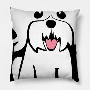 I Like Dogs: Maltese Pillow