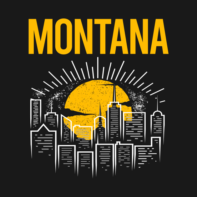 Discover Yellow Moon Montana - Montana - T-Shirt