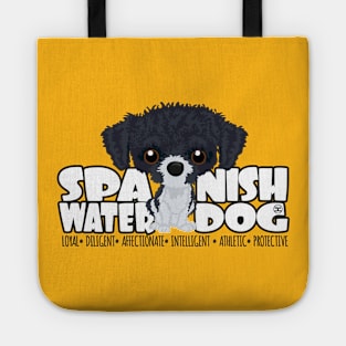 Spanish Water Dog (Black&White) - DGBigHead Tote