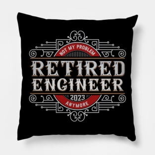 Retired Engineer 2023 Pillow