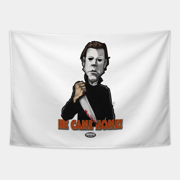 Michael Myers Tapestry by AndysocialIndustries