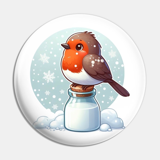 Cute Robin Pin by Pickledjo