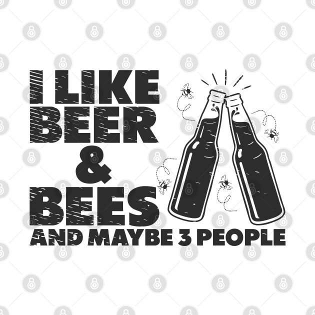 Beer Lover Bees Drinking Beers Pub Party by Tom´s TeeStore