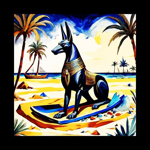 Anubis At The Beach 105 by Korey Watkins