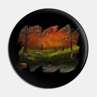 Autumn Graveyard Pin