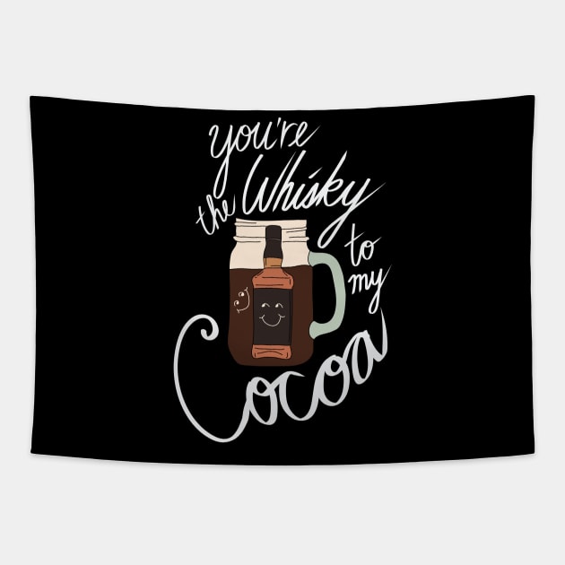 Hipster Holiday Holiday Pairings - You're the Whiskey to my Cocoa Tapestry by notsniwart