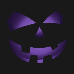 Purple Pumpkin Face T-Shirt