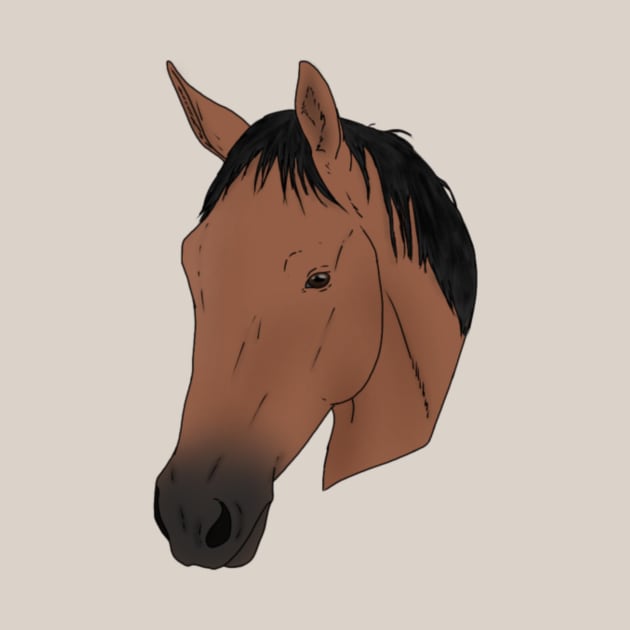 Quarter Horse Head by Animals shop