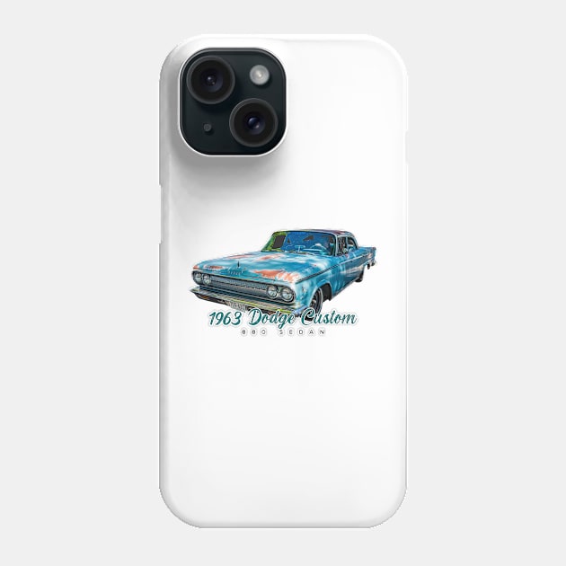 1963 Dodge Custom 880 Sedan Phone Case by Gestalt Imagery