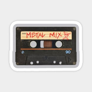 Vintage Metal Mix Tape Magnet