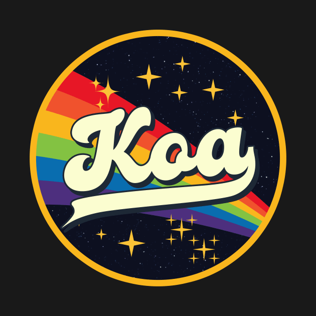 Koa // Rainbow In Space Vintage Style by LMW Art