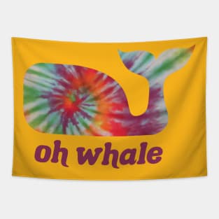 Oh Whale Tie Dye Orca Lover Funny Tapestry
