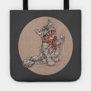 Mummy Kitty Unwinds Tote