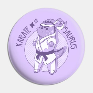 The pastel purple karatesaurus (dinosaur and karate) Pin