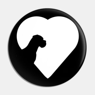 The Heart of the Uncropped Great Dane Love Pin