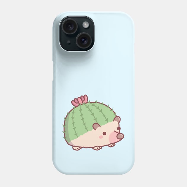 Cute Cactus Hedgehog Funny Phone Case by rustydoodle