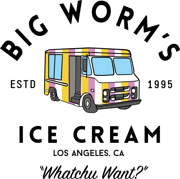 Big Worm's Ice Cream - "Whatchu Want?" - Los Angeles, CA Kids T-Shirt by BodinStreet