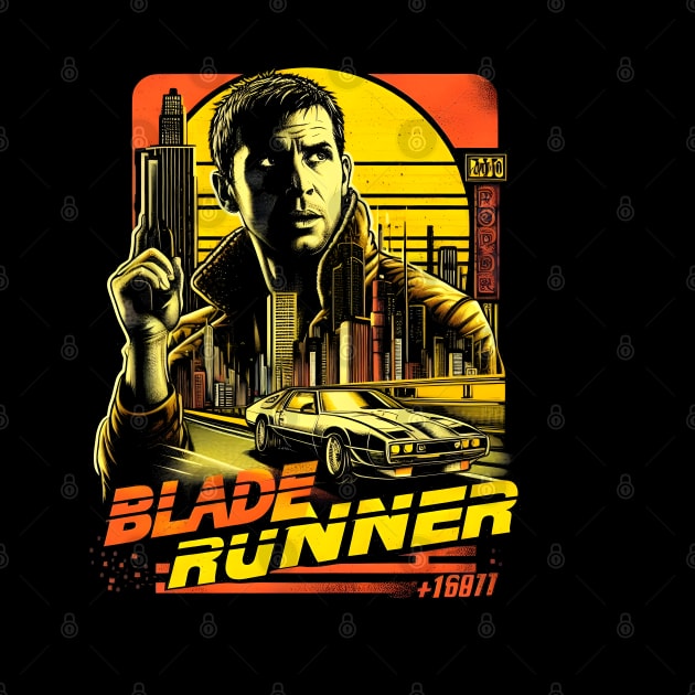 Neo-Noir Nexus: Blade Runner Tribute Tee by FandomFaschion