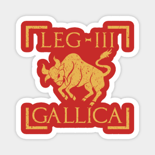 Legio III Gallica Taurus Bull Emblem Roman Legion Magnet