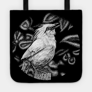 Bali starling illustration Tote