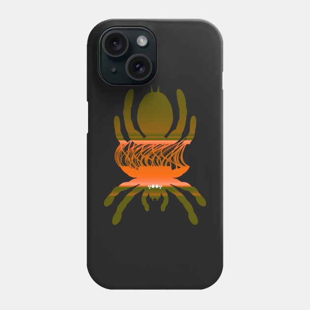 Tarantula Silhouette V132 (Horizontal) Phone Case by IgorAndMore