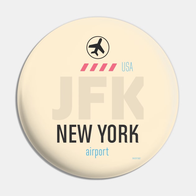 Classic airport JFK New York Pin by Woohoo