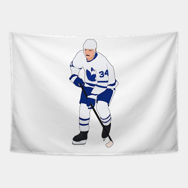 Auston Matthews Minimal Tapestry by whelmd