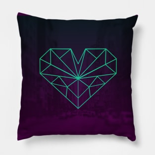 Lazer Heart v2 Pillow