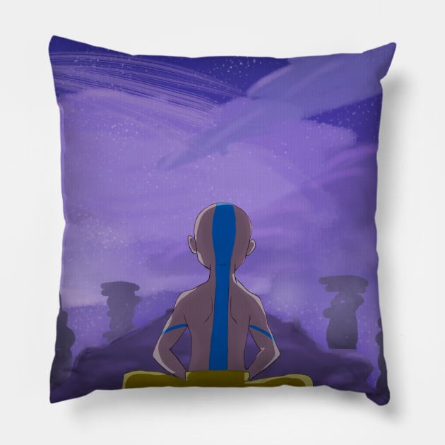 Atla Aang Meditating Pillow by Rosbel