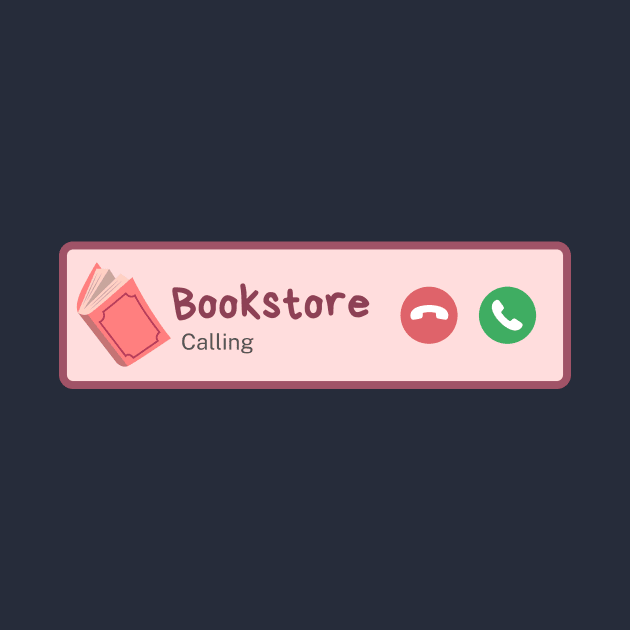 Bookstore calling by medimidoodles