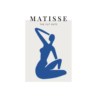 Matisse the blue woman scandivian art print T-Shirt