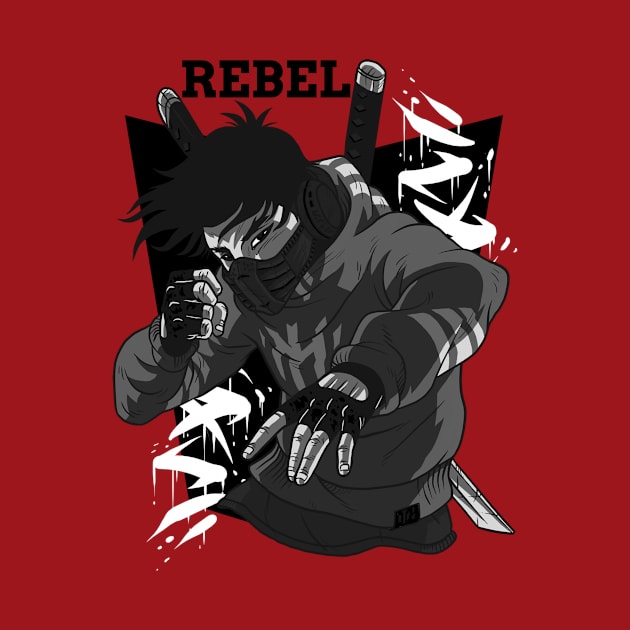 Black And White Rebel by Pod11 Prints