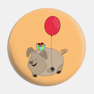 Happy Birthday Pig Pin