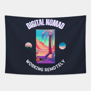 Digital Nomad - Working Remotely Tapestry