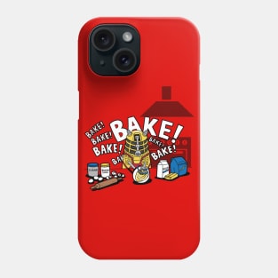 Funny Retro Alien Villain Baking Cartoon Quote Phone Case