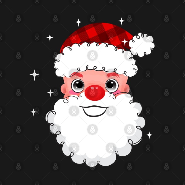Cute Santa Christmas by lunamoonart